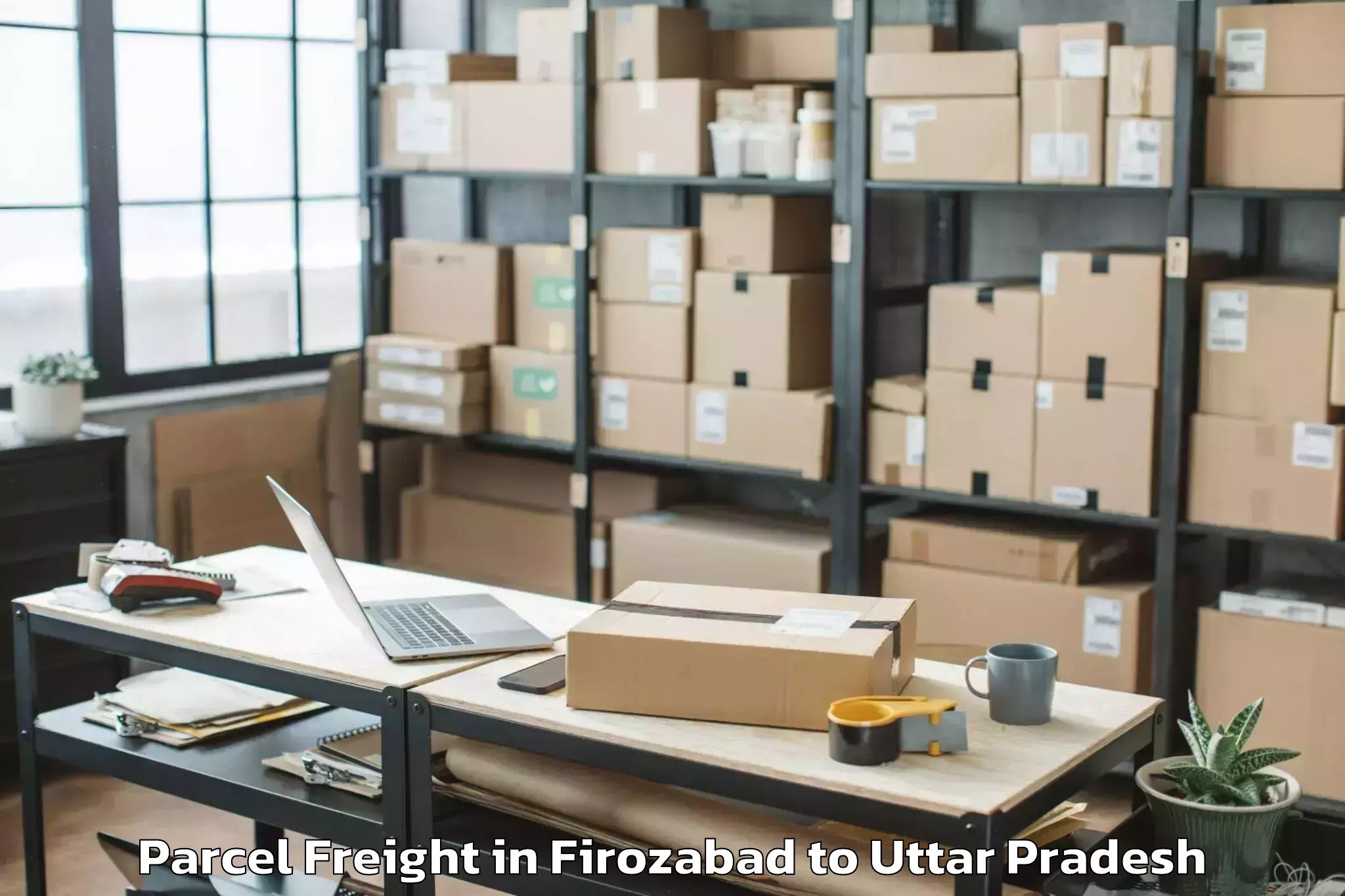 Top Firozabad to Mau Aimma Parcel Freight Available